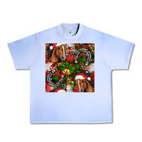 Grape Ice christmas horse leopard Urban Heavy Tee - FaDigitalArtStudio