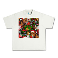 Pistachio christmas horse leopard Urban Heavy Tee - FaDigitalArtStudio