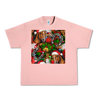 Salmon christmas horse leopard Urban Heavy Tee - FaDigitalArtStudio