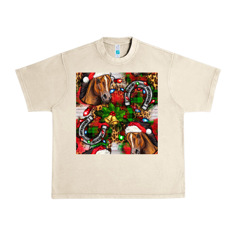 Christmas Horse Leopard Urban Heavy Tee by FaDigitalArtStudio | Teevron