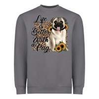 Storm life is better with a pug Heavyweight Sweatshirt - JahusDesignShop