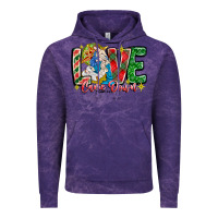 Cloud Purple Love Came Down Vintage Hoodie - CowhideDigitalArt