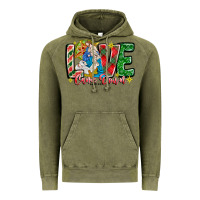 Vintage Olive Love Came Down Vintage Hoodie - CowhideDigitalArt
