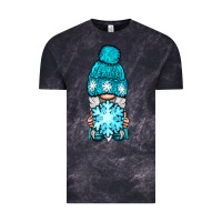 Cloud Black winter gnome with snowflake Vintage Tee - BundleAndBundleShop