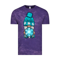 Cloud Purple winter gnome with snowflake Vintage Tee - BundleAndBundleShop