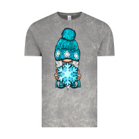 Cloud Rock winter gnome with snowflake Vintage Tee - BundleAndBundleShop