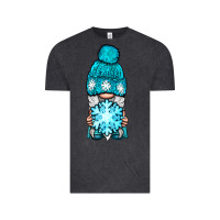 Vintage Black winter gnome with snowflake Vintage Tee - BundleAndBundleShop