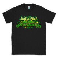 Black Just a girl who loves St. Patrick's Day Classic Tee - HowdyJamesFarm