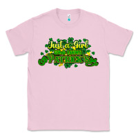 Bubblegum Pink Just a girl who loves St. Patrick's Day Classic Tee - HowdyJamesFarm