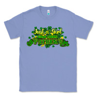 Colony Blue Just a girl who loves St. Patrick's Day Classic Tee - HowdyJamesFarm