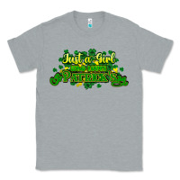 Heather Grey Just a girl who loves St. Patrick's Day Classic Tee - HowdyJamesFarm