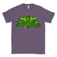 Lavender Just a girl who loves St. Patrick's Day Classic Tee - HowdyJamesFarm
