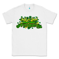 White Just a girl who loves St. Patrick's Day Classic Tee - HowdyJamesFarm