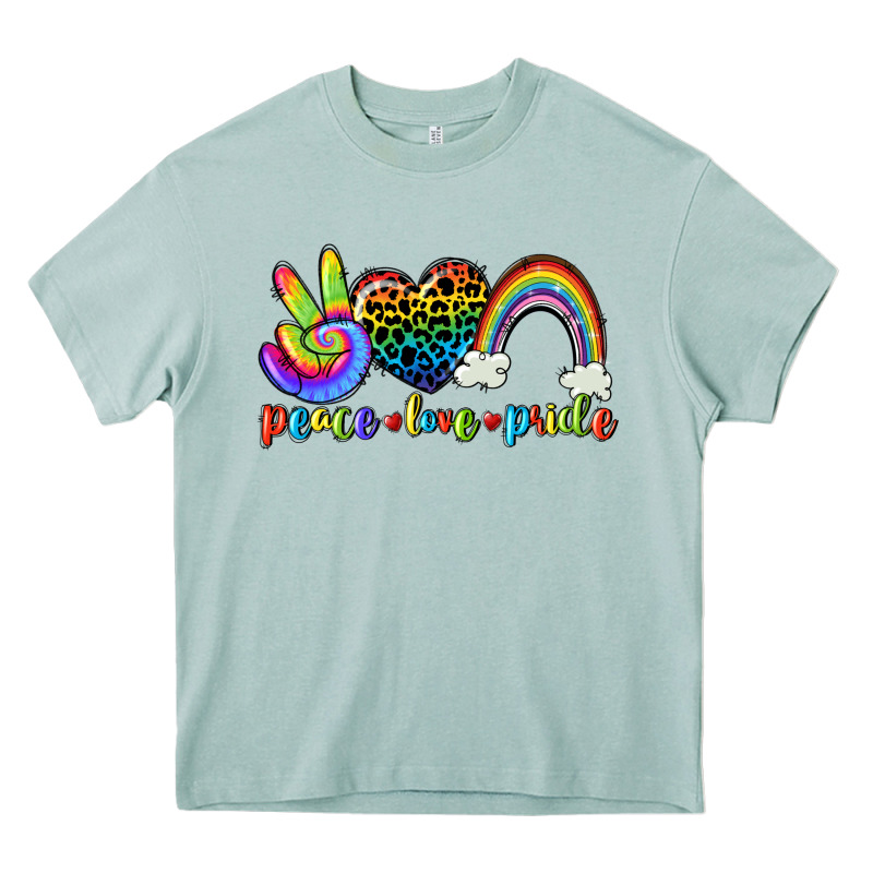 Peace Love Pride Heavy Core Tee by CowGirlArtShop | Teevron