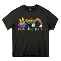 Asphalt Peace love pride Heavy Core Tee - CowGirlArtShop