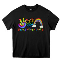 Black Peace love pride Heavy Core Tee - CowGirlArtShop