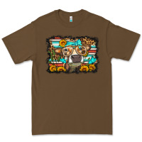 Cacao sunflower cow olivia Premium Tee - OliviaCreatesArt