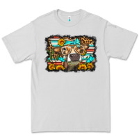Dove Grey sunflower cow olivia Premium Tee - OliviaCreatesArt