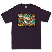 Plum sunflower cow olivia Premium Tee - OliviaCreatesArt