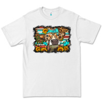 White sunflower cow olivia Premium Tee - OliviaCreatesArt