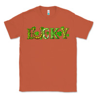 Copper st. patrick's day lucky with clovers and horseshoe Classic Tee - RanaPortraitStore