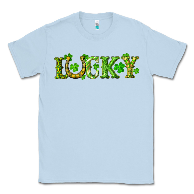 St. Patrick's Day Lucky With Clovers And Horseshoe Classic Tee by RanaPortraitStore | Teevron