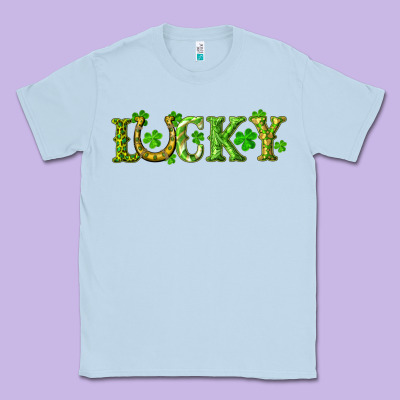 St. Patrick's Day Lucky With Clovers And Horseshoe Classic Tee Designed By Ranaportraitstore