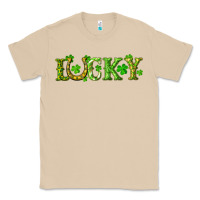 Mushroom st. patrick's day lucky with clovers and horseshoe Classic Tee - RanaPortraitStore