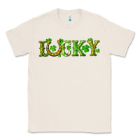 Natural st. patrick's day lucky with clovers and horseshoe Classic Tee - RanaPortraitStore