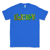 True Royal st. patrick's day lucky with clovers and horseshoe Classic Tee - RanaPortraitStore