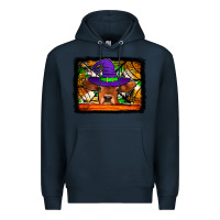 Navy halloween heifer Premium Hoodie - Jasminsmagicworld