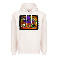 Pale Pink halloween heifer Premium Hoodie - Jasminsmagicworld