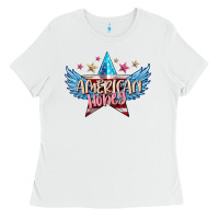 White American honey 4th of july Ladies Tee - FaDigitalArtStudio