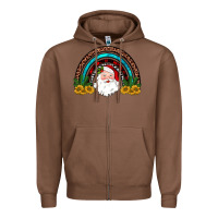 Chestnut santa rainbow Zipper Hoodie - JahusDesignShop
