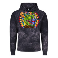 Cloud Black Merry Rexmas Vintage Hoodie - CowhideDigitalArt