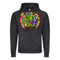 Vintage Black Merry Rexmas Vintage Hoodie - CowhideDigitalArt