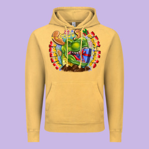 Merry Rexmas Vintage Hoodie Designed By Cowhidedigitalart