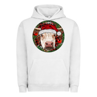 Pigment Lunar Rock Hereford Cow Christmas Urban Hoodie - RanaPortraitStore
