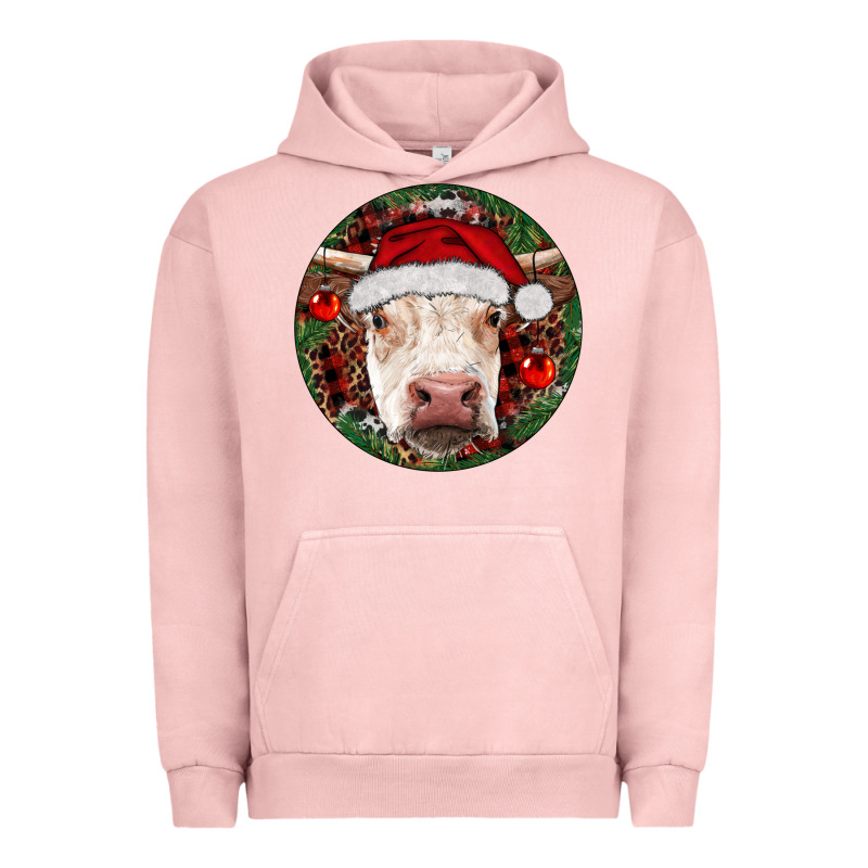 Hereford Cow Christmas Urban Hoodie by RanaPortraitStore | Teevron