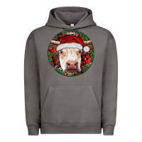 Pigment Tornado Hereford Cow Christmas Urban Hoodie - RanaPortraitStore