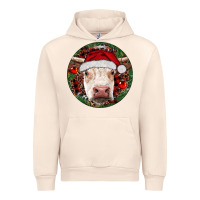 Sandshell Hereford Cow Christmas Urban Hoodie - RanaPortraitStore