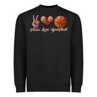 Black peace love basketball Heavyweight Sweatshirt - JahusDesignShop