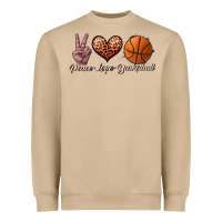 Mushroom peace love basketball Heavyweight Sweatshirt - JahusDesignShop