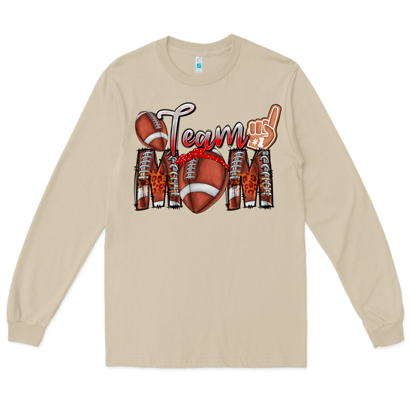 Team Mom Long Sleeve Tee by CowhideDigitalArt | Teevron