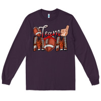 Plum team mom Long Sleeve Tee - CowhideDigitalArt