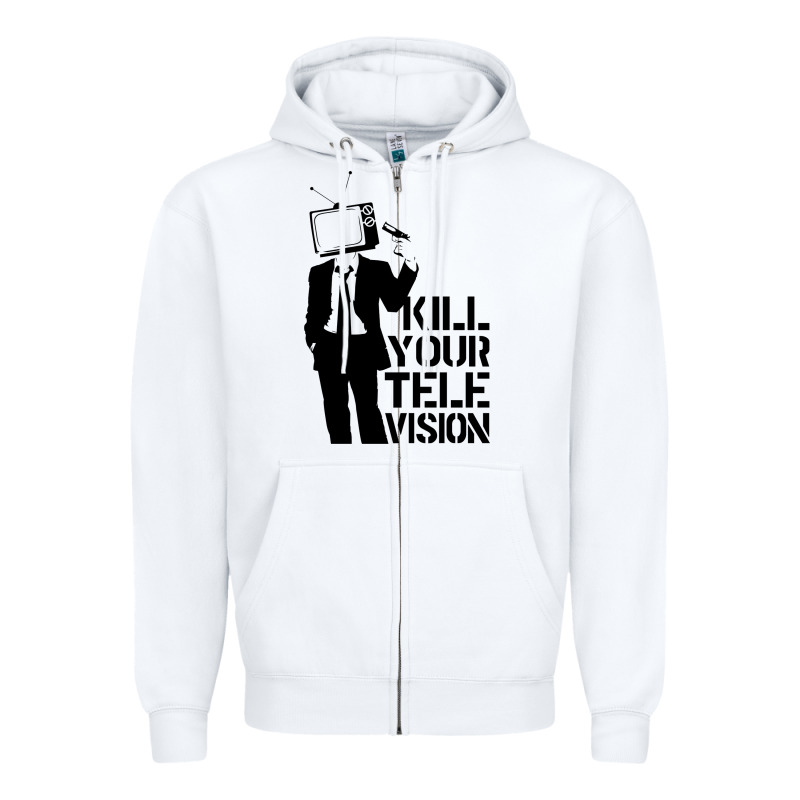 Kill Your Television Zipper Hoodie by artisFamous | Teevron