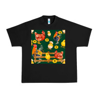 Black farm life seamless pattern Urban Heavy Tee - FaDigitalArtStudio