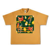 Peanut Butter farm life seamless pattern Urban Heavy Tee - FaDigitalArtStudio