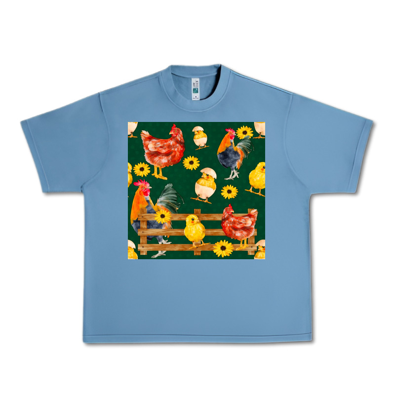 Farm Life Seamless Pattern Urban Heavy Tee by FaDigitalArtStudio | Teevron