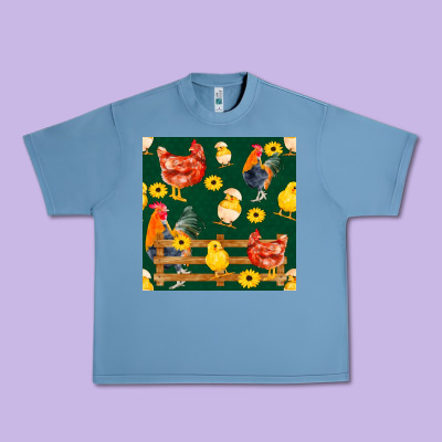 Farm Life Seamless Pattern Urban Heavy Tee Designed By Fadigitalartstudio